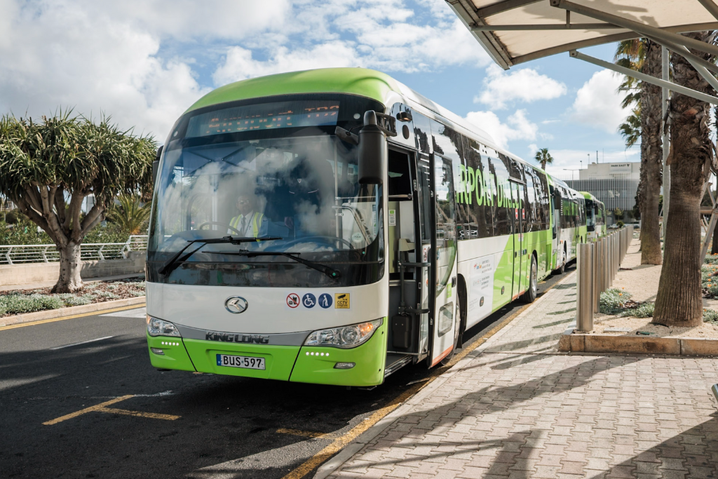 Malta Public Transport Airport Direct Bus